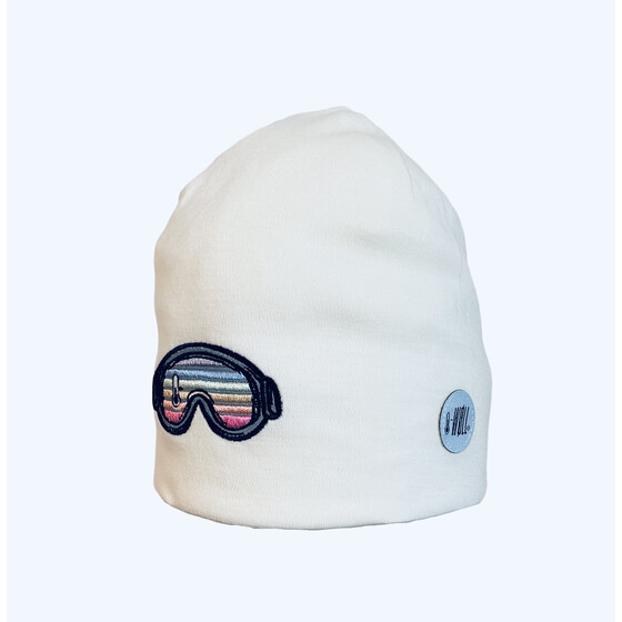 Beanie Racer - White 2 (5-10 Jahre)
